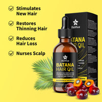AN BAILIHUA Beard Growth Kit Batana Oil for Hair Growth Kit with Biotin Derma Roller Scalp Massager Comb Empty Travel Bottle Hair Beard Growth Thickening Product Hair Loss Treatment for Men Women 120ml