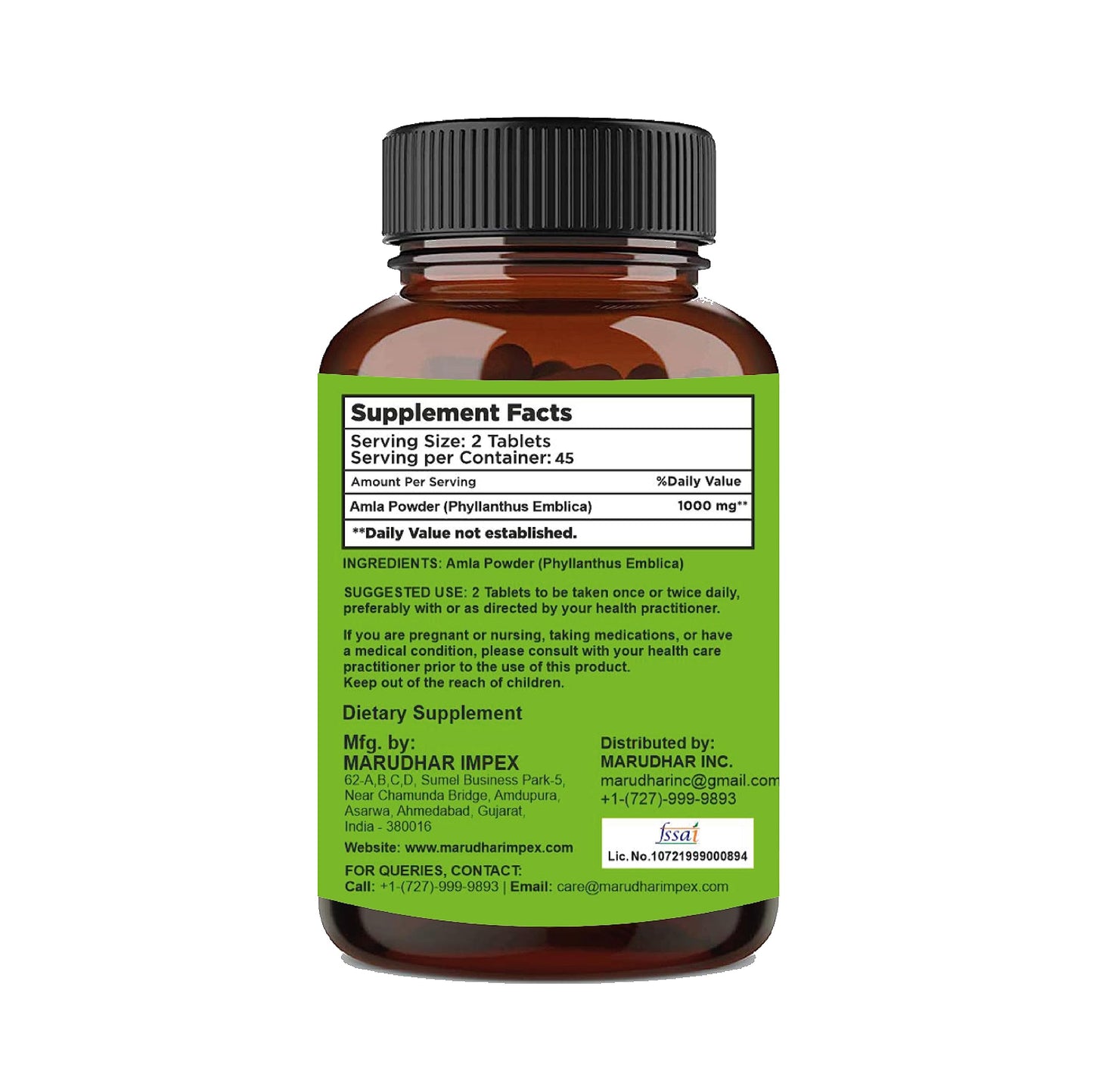 minature Amla Tablets -90 Tablets,1000mg| 45 Day Supply | 100% Natural Amla Tablet | Amalaki | phyllanthus emblica | Antioxidant | Immunity Booster | Vitamin C | Gluten Free | Vegan | from India