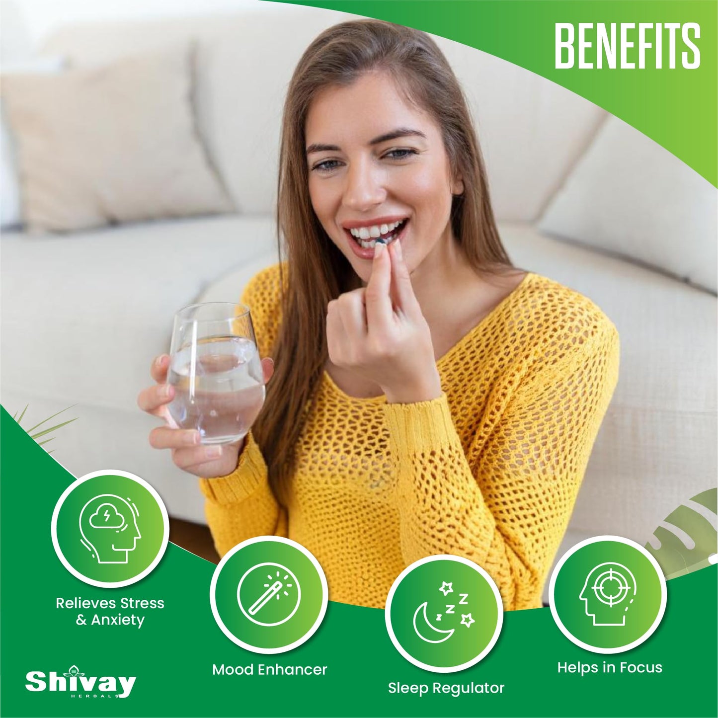 Ashwagandha 2000mg per Serving | 365 Vegan Tablets - 6 Month Supply | Pure High Strength Ashwagandha Root Extract Supplement by Shivay Herbals