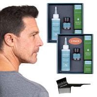 colorsmith Colorsmith Hair & Beard Colour for Blending Greys 2 pack, Ammonia-Free Complete Men’s At-home Beard & Hair Dye Kit, Professional-grade Demi-Permanent Hair Colour (Medium Brown 5.0)