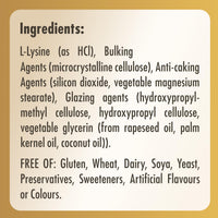Solgar L-Lysine 1000 mg Tablets - Pack of 50 - Support for an Active Lifestyle - Vegan and Gluten Free