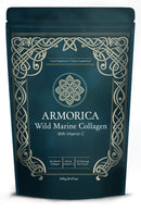 ARMORICA Wild Marine Collagen Peptides with Vitamin C | Sustainably Produced from Wild Fish in The North Atlantic | 30 Servings - (Unflavoured Powder, 240g)