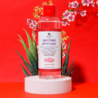 Nature Spell Witch Hazel Facial Toner With Fruit Alpha Hydroxy Acids, Cherry Blossom, Aloe Vera & Rose Water 200 Ml - Smoothing Facial Toner With Natural Aha'S - Alcohol Free Formulation