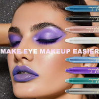 SHEBEEDO Purple Eyeshadow,Cream Eyeshadow Stick Glitter Pen With Sharpener,Metallic Eyeshadow Stick Comfortable Formula,Shimmer Eye Shadows Blendable Longwear Glitter Highly Pigmented Eyeshadow Woman Make up