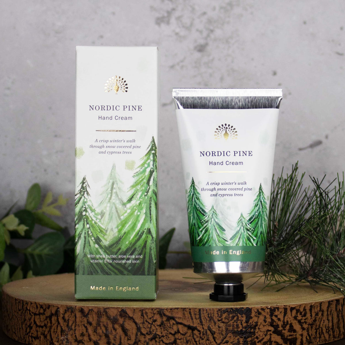 The English Soap Company Nordic Pine Fragranced Hand Cream 75ml/2.5fl.oz
