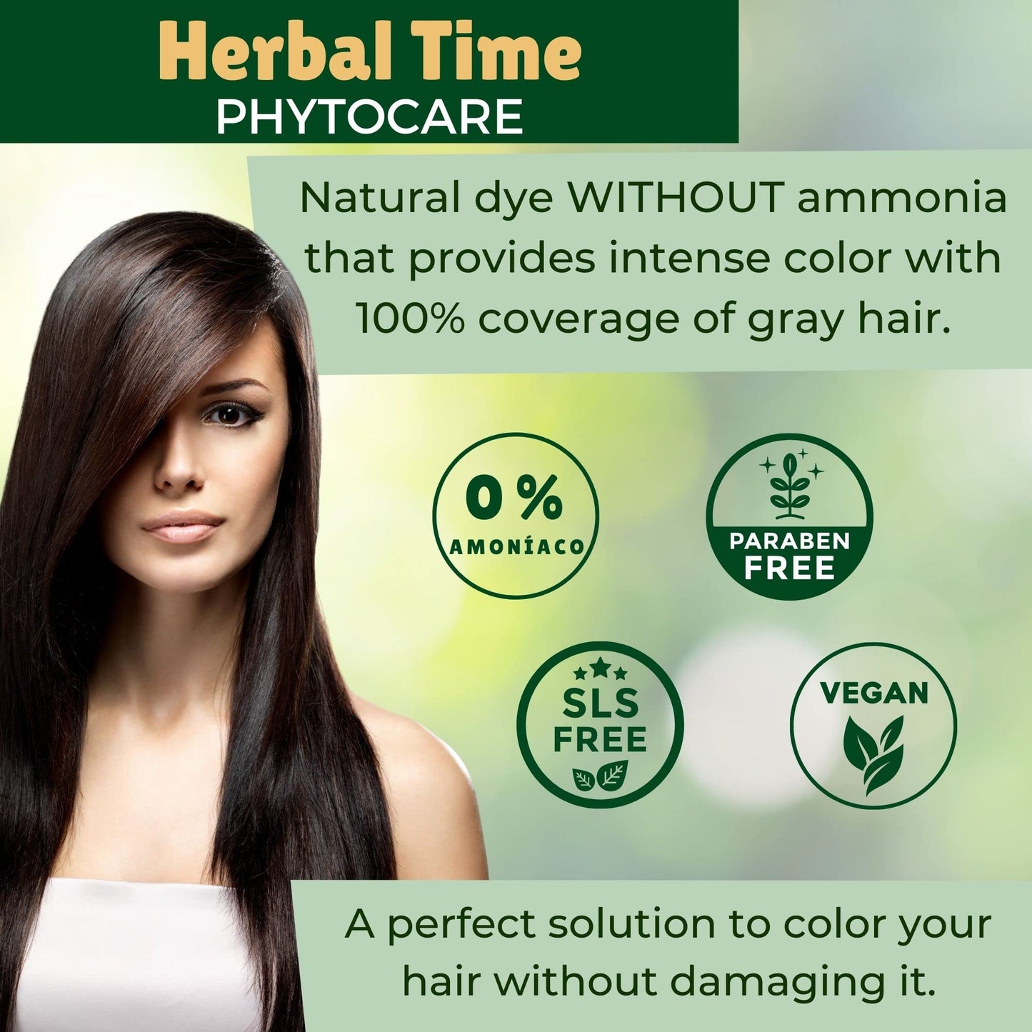 Herbal Time Phytocare Permanent Hair Dye Color Beige Blonde 9B | Professional Natural Hair Dye Kit | Nourish and Protect Your Hair | Ammonia, PPD and SLS Free | 124.5 ml