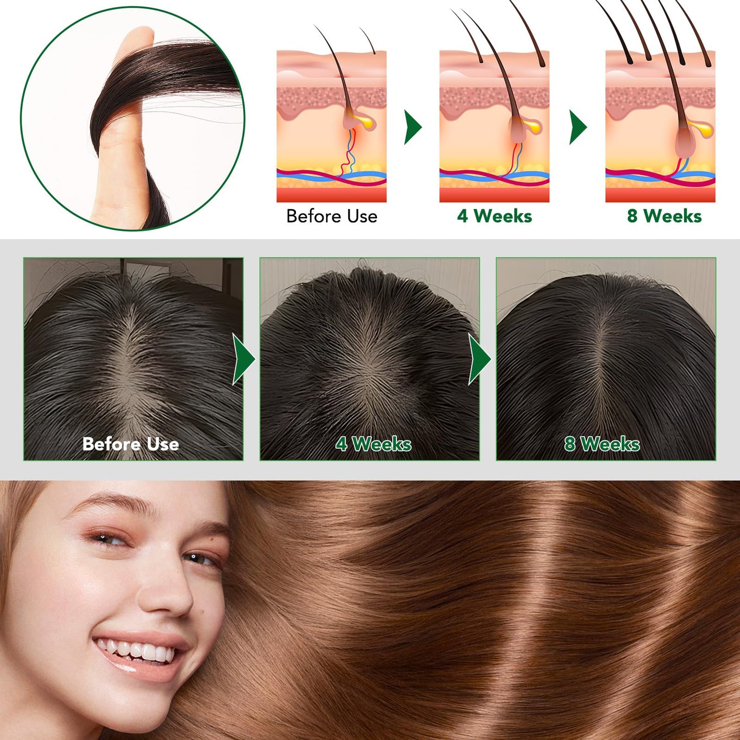 RoongDuuDll Batana Oil Hair Mask for Hair Growth, 100% Natural Hair Growth Oil, Batana Oil Organic Prevent Hair Loss with Rosemary and Biotin, Helps with Frizz, Split Ends, Texture & Shine for Men & Women - 60g