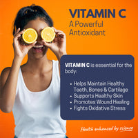 Effervescent Vitamin C Tablets, 20 Orange Flavoured Tablets, High Strength, Immune Support, Essential for Normal Collagen Formation, Vegan, Made by Northumbria Health