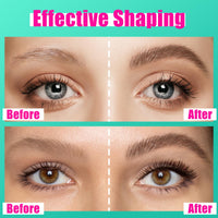 bayfree Thickening Eyebrow,Waterproof Tinted Brow Glue Eyebrow Gel,Wearable Eyebrow Glue for 16h,Ash Brown