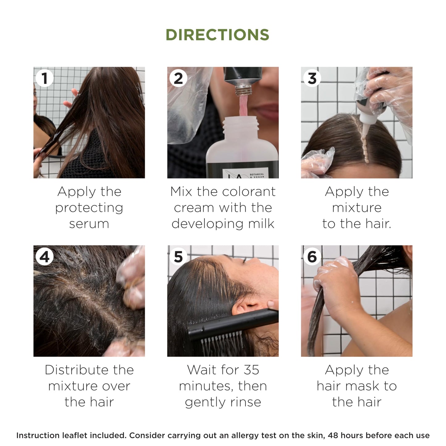 Lazartigue LAZARTIGUE LA COULEUR ABSOLUE - 5.00 Light Chestnut Permanent Haircolour, Ammonia-Free Vegan Formula with Botanical Extracts, 100% Grey Coverage, Hair Dye Kit for Home Use in 1 box