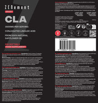 CLA Conjugated Linoleic Acid 3000 mg per Dose – 200 Easy‑Absorb Softgel Capsules from Safflower Oil 80 % (2‑Month Supply) – Sports Supplement – High Concentration – Zenement