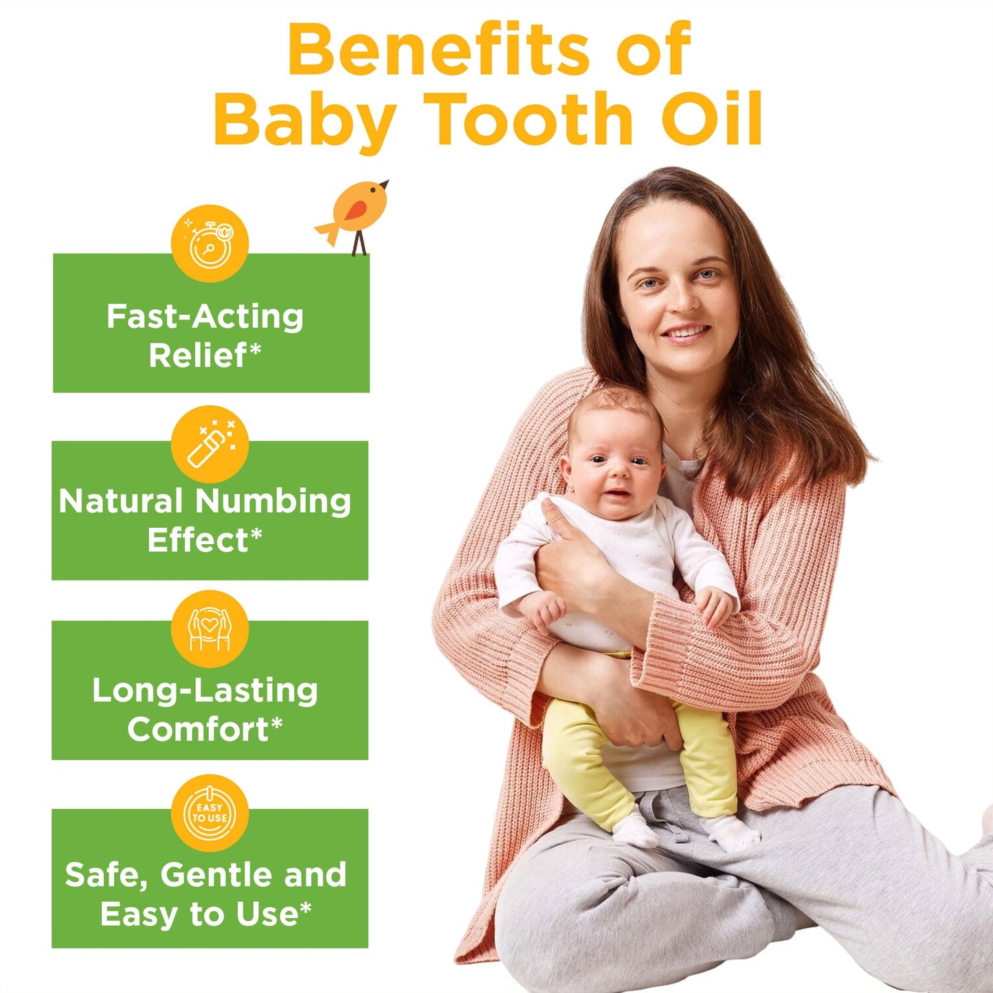 Baby, Tooth Oil, 0.5 fl oz (15 ml) - Wellements
