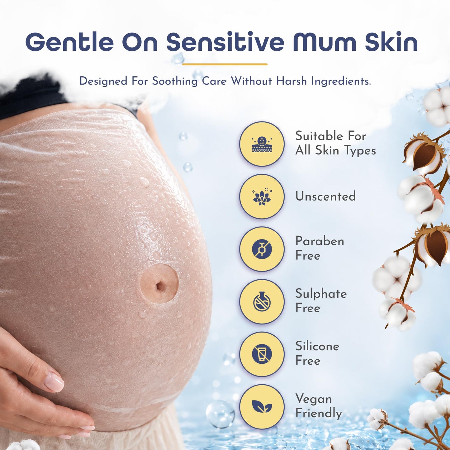 First Days Maternity Supplies First Days Maternity Belly Sheet Mask Mum to Be Pregnancy Gift