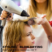 BESTOOL Round Brush for Blow Drying, Boar Bristle Round Hair Brush with Wooden Barrel, Large Round Styling Brush for Women & Men, Straightening, Curling, Adding Shine or Volume (2.5 Inch)