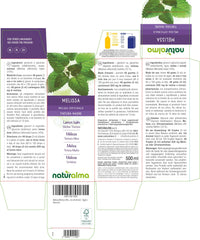 Lemon Balm (Melissa officinalis) Leaves Alcohol-Free Mother Tincture Naturalma - Liquid Extract Drops 500 ml - Food Supplement - Vegan