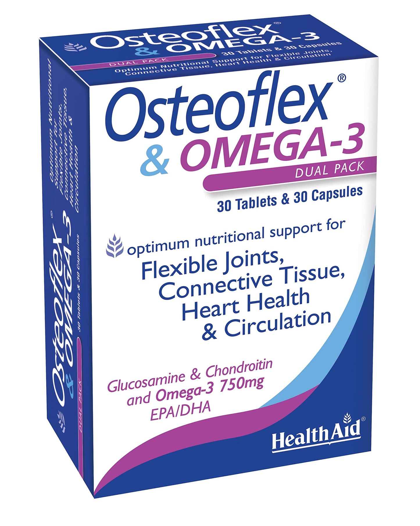 HealthAid Health Aid Osteoflex and Omega-3 Capsules - Pack of 60 Capsules
