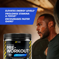 TDN Pre Workout Supplement - Extreme Pre Workout Powder - 40 Servings - UK Made Premium preworkout Drink with beta-Alanine, Taurine, L-Isoleucine, D-aspartic Acid, L-valine, Caffeine