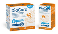 DiaCare Oral Rehydration for Children and Adults | Electrolytes and Probiotic | Orange Flavour | 6 Sachets