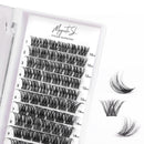 Magnetic SL Individual Lashes 72 Cluster Lashes 3D False Eyelashes Natural Look D Curl Reusable Fluffy Individual Cluster Lashes Soft Eyelashes DIY Cluster Eyelash Extensions Mix 10-16MM-DM01