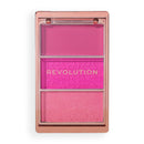 Revolution Beauty London Revolution, Blush Icon Palette, Cream & Pressed Powder Blusher, Highly Pigmented, Face Palette, Vegan & Cruelty-Free, 3 Shades, Hot Pink Flag