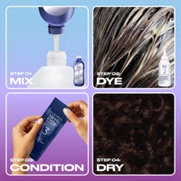 Clairol Nice'n Easy Tone+Gloss Semi Permanent Hair Dye - 300/84 Darkest Brown