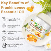 Generic Frankincense Oil Cream Lotion, 120g Frankincense Oil Cream Deep Soothing Skin, Hydration Anti-Aging, Enhance Skin Elasticity Massage Cream