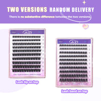 GAQQI Cluster Lashes 12mm Individual Lash Clusters 120Pcs C Curl 12 mm Eyelashes Diy Eyelash Extensions Soft Eyelashes Natural Look False Lashes At Home(GQ03-C 12mm)