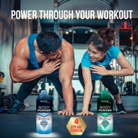 Great British Home New Nuage Talc Free Body Powder for Men Bundle – 250g Cool Musk & 250g Aqua Fresh – 2 Pk Talc Free Powder for Women & Men – Anti-Chafing & Fresh Skin by GBH