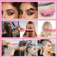 Pubiao Hair Brush Set 3 Piece, Boar Bristle Brush for Smoothing Frizz-Free, Edge Control Brush for Flyaways, Rat Tail Comb for Sectioning Teasing – Salon Styling Kit