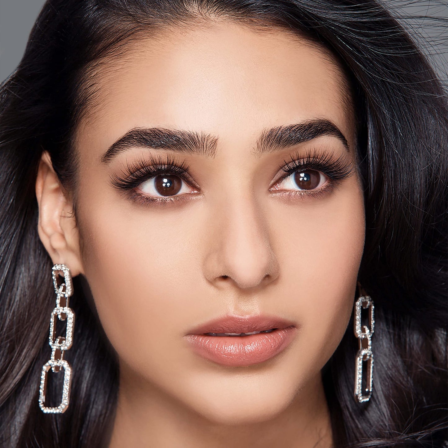 KISS Lash Couture LuXtensions Collection 1 Pair of Fake Lashes, Russian Volume, Light and Flexible Faux-Mink Eyelash with Super Slim Band includes Lash Glue