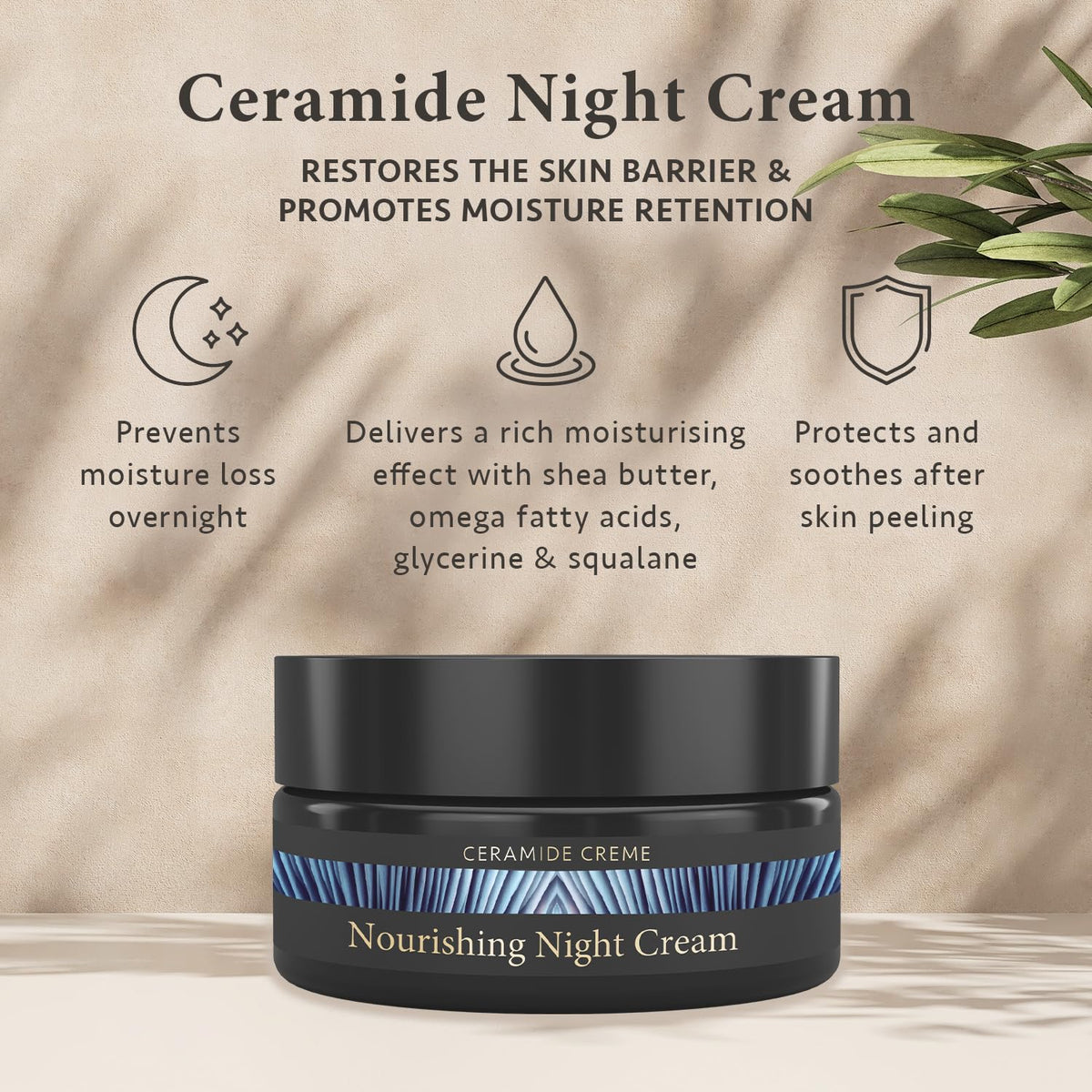 Satin Naturel Organic Aloe Vera & Ceramide Night Cream 50 ml