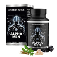 Alpha Men: Shilajit, Ashwagandha & Lion's Mane Capsules 1800mg for Peak Physical and Cognitive Performance. Premium Brain, Energy & Mood Support Blend 1800mg