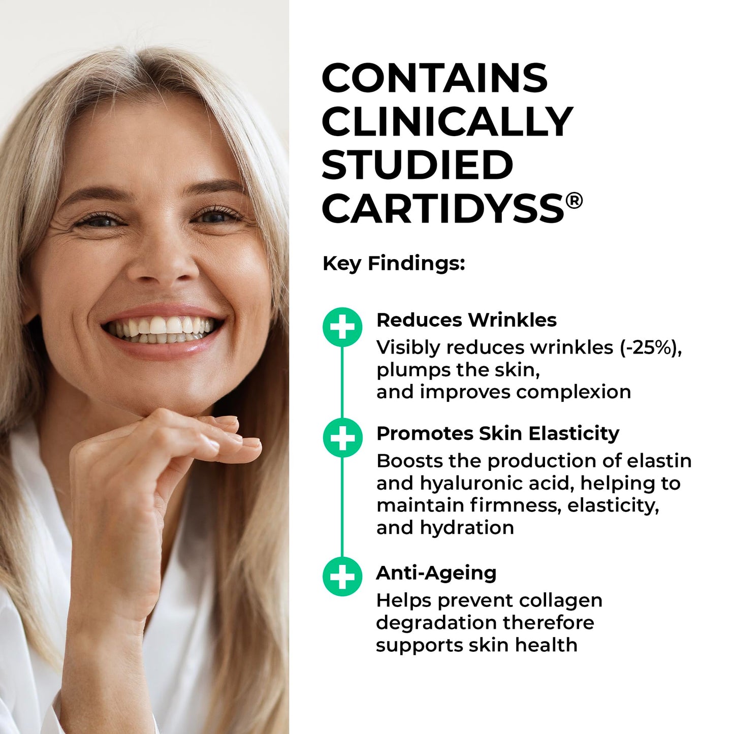 LOVE LIFE SUPPLEMENTS Marine Collagen Skin Boost+ with Astaxanthin & Hyaluronic Acid, 120 Capsules - 2 Month Supply, Also Cartidyss® (Type II), Vitamin C, Vitamin E, Bamboo Stem Extract, Biotin - for Skin, Hair, Nails