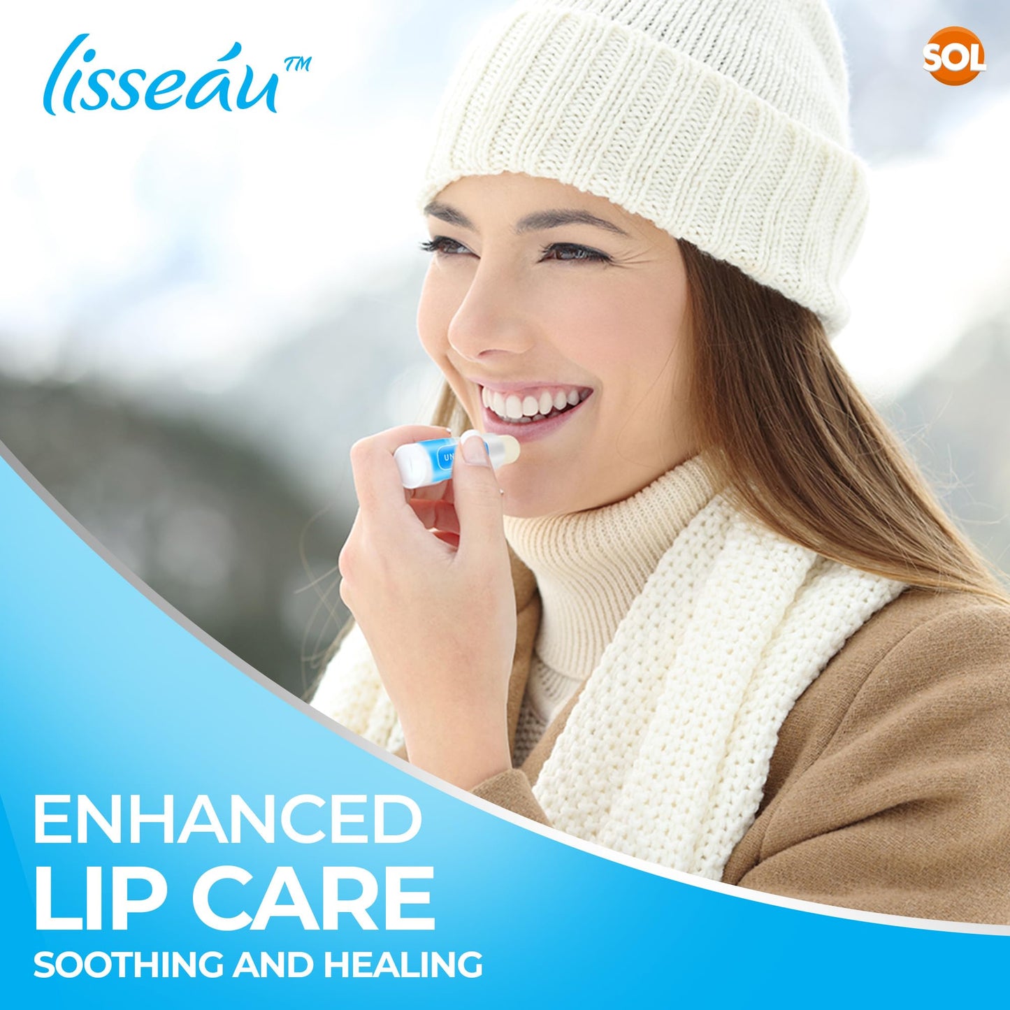 SOL 7pk Unscented Lip Balm Multipack | Lip Moisturiser & Hydrating Lip Balm Stick | Lip Care Lip Balms | Original Lipbalm | Natural Lip Repair for Dry Lips Balm With Vitamin E