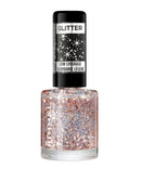Rimmel London Glitter Nail Polish Top Coat, Disco Diva, 8 ml