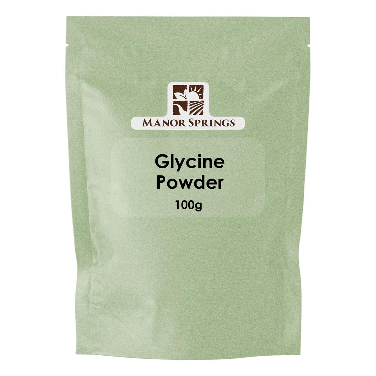 MANOR SPRINGS Glycine Powder 100g by Manor Springs – Pure Amino Acid Supplement for Sleep, Muscle Recovery, and Anti-Aging – 100% Vegan, Non-GMO