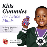 novomins Kids Magnesium Gummies - 546 Mg Magnesium Citrate Providing 60 mg of Magnesium - Alternative to Magnesium Glycinate – 30 Gummies - 1 Month Supply Magnesium Supplements - Vegan - Gluten Free - Novomins