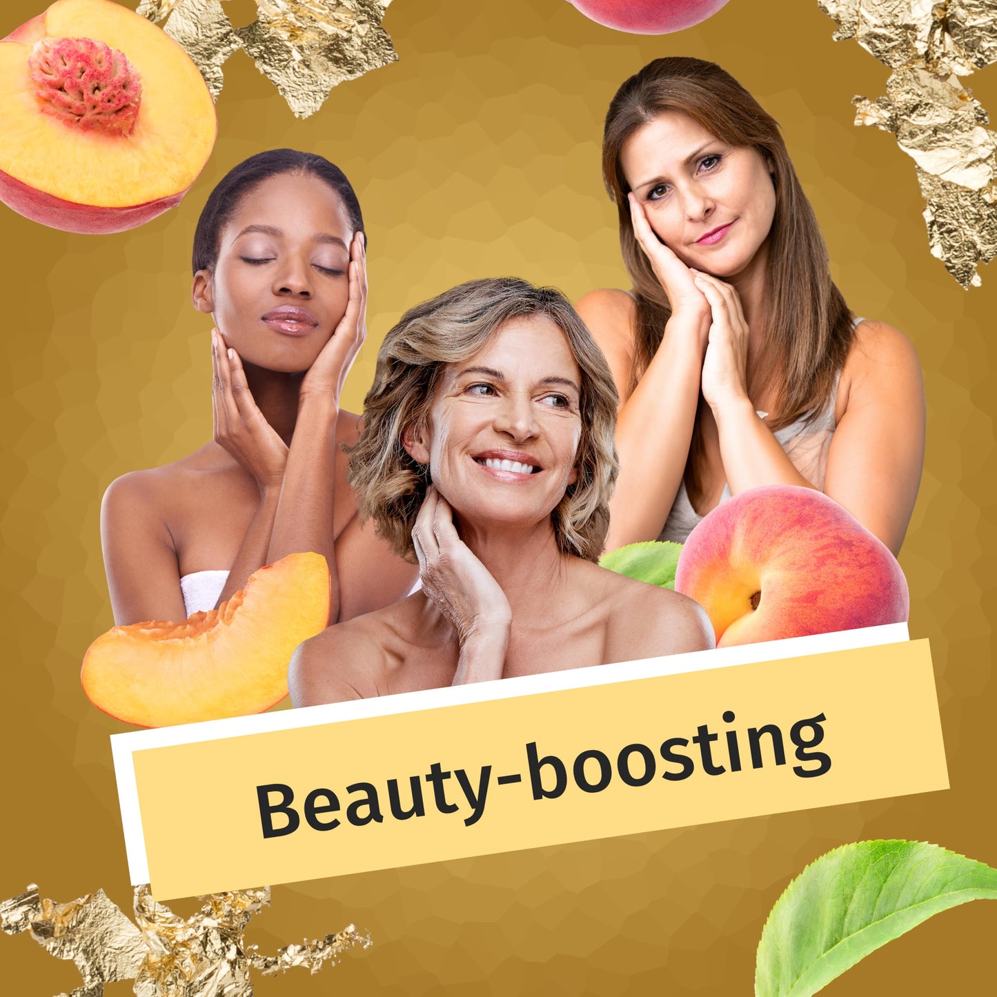 Nature’s Finest by Nutrisslim Golden Collagen 120 g - Collagen Supplements for Women with Gold Glitter - High Strength Hydrolyzed Bovine Collagen Powder Type 2 with Biotin, Vitamin C and Curcuma