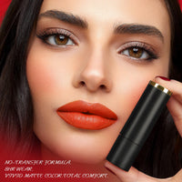 Anglicolor Red Lipstick, Matte Lipstick, 24 Hour Lipstick, Waterproof, High Coverage, Rich and Radiant Colour, Vegan & Cruelty-Free (04#Chili, 3.8g)