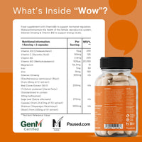 Paused All in One PeriMenopause Relief - 60 Vegan Capsules | Hormone Balance Support | Natural Phytoestrogens | Red Clover & Shatavari Blend | Eases Hot Flushes & Fatigue | Non-GMO, Gluten-Free