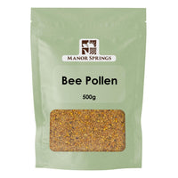 MANOR SPRINGS Bee Pollen Granules 500g | Pure Fresh Harvest, Natural Superfood, Raw Sweet Flavour | by Manor Springs