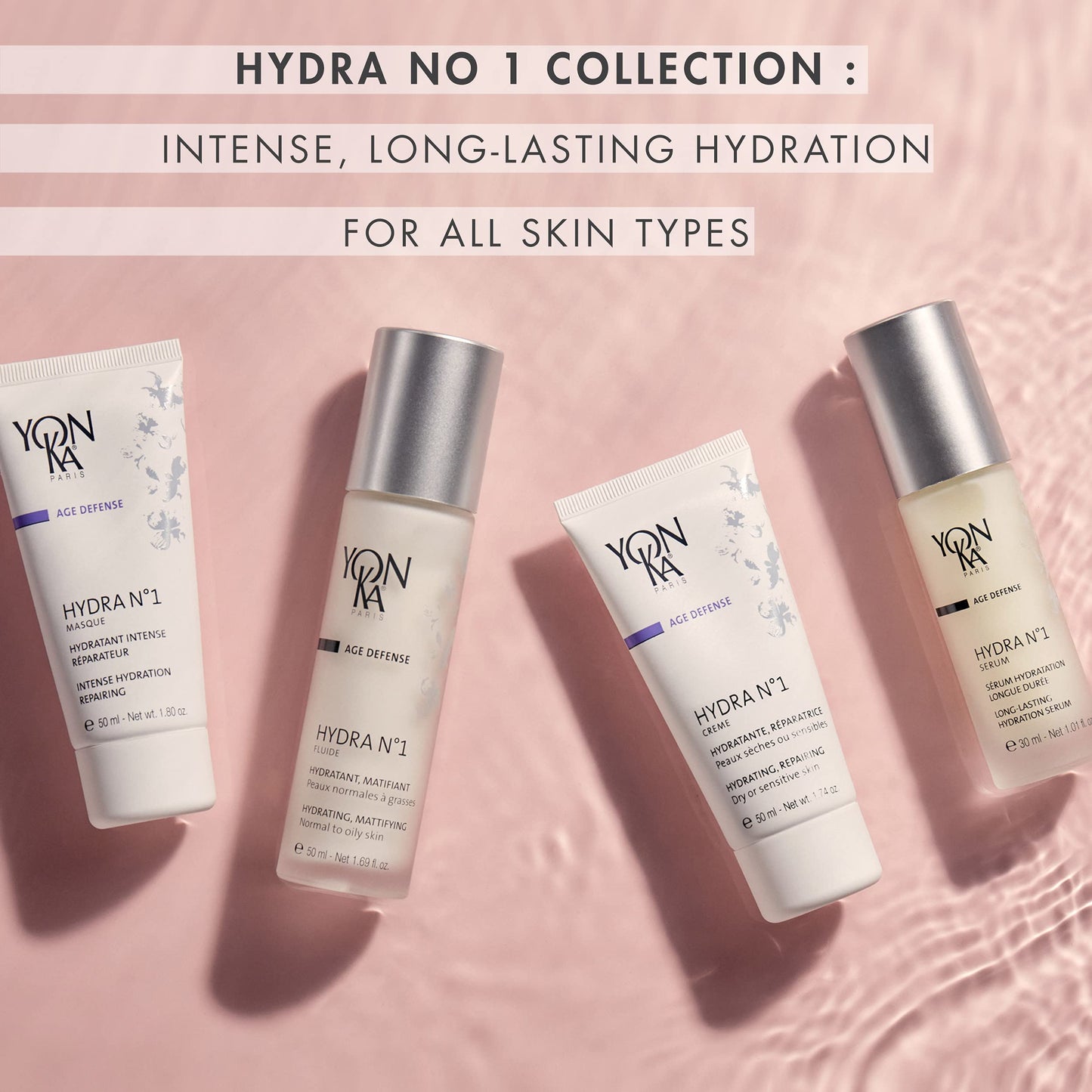 Yon-Ka Hydra N°1 Hydrating Face Mask for Dehydrated Skin 50ml | Long-lasting Deep Hydration for Dry and Damaged Skin, Repairs & Reduces Wrinkles | Dermatologically Proven Results ! 88% Natural Origin