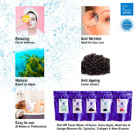 bleu & marine Bretania Spirulina Peel-Off Anti-Ageing Mask, Cooling Lifting and Anti-wrinkle Effect, Refreshing, Moisturising and Firming Face Care, Unisex,10 treatments 200 g
