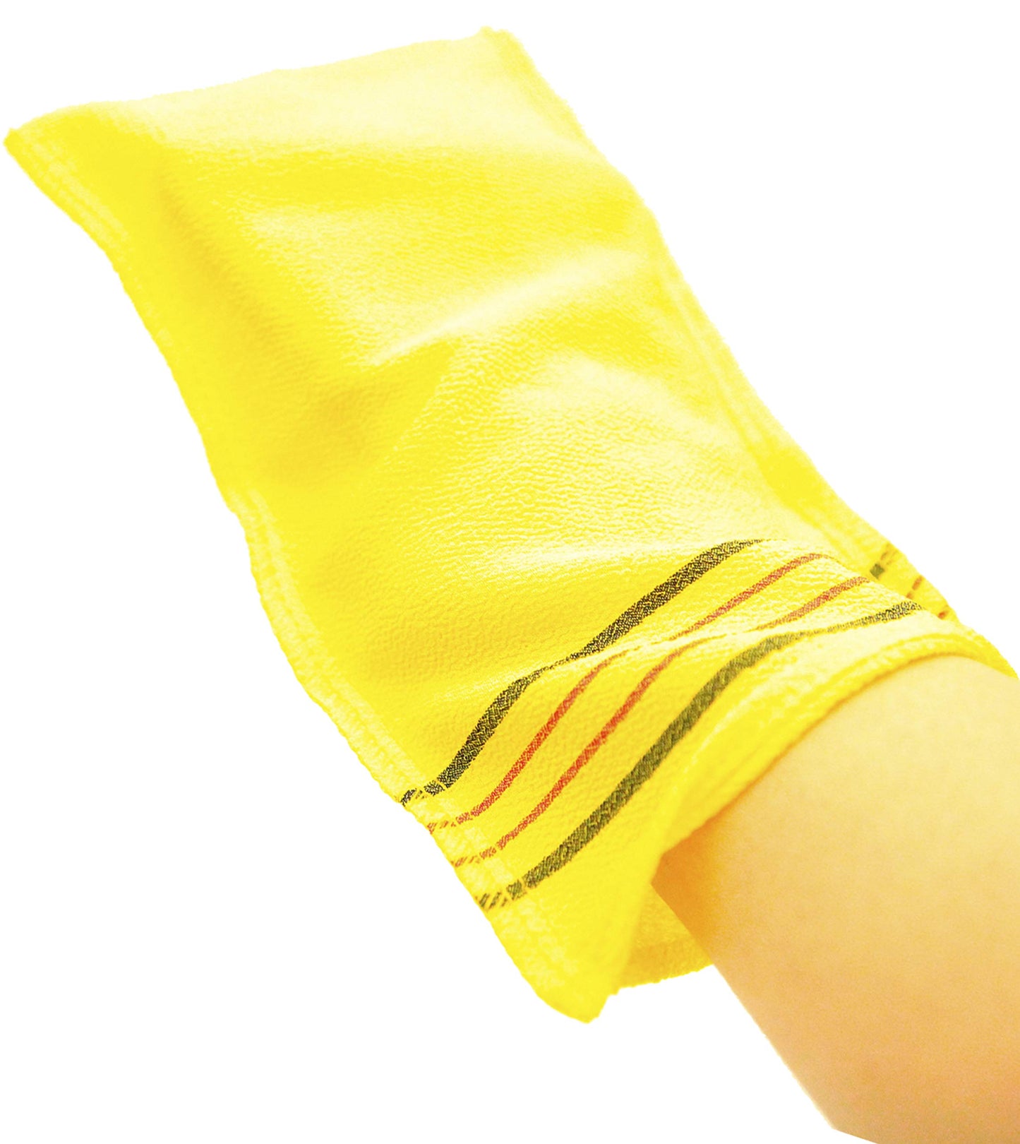 ROMANTIC HOUSE Romantic House Exfoliating Korean Towel Extra Viscos Bath Mesh Body WashCloth Rayon 100% Spa Scrub Italy Gloves Removes Dead Skin X-Large Plus Size Yellow 40 Color 1 Pcs