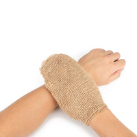 Generic Hemp Back Scrubber, 100% Natural Exfoliating Back Strap with Mitt,Durable Machine Washable,Exfoliating Loofah Back Scrubber with Handles for Shower Bath Men and Women