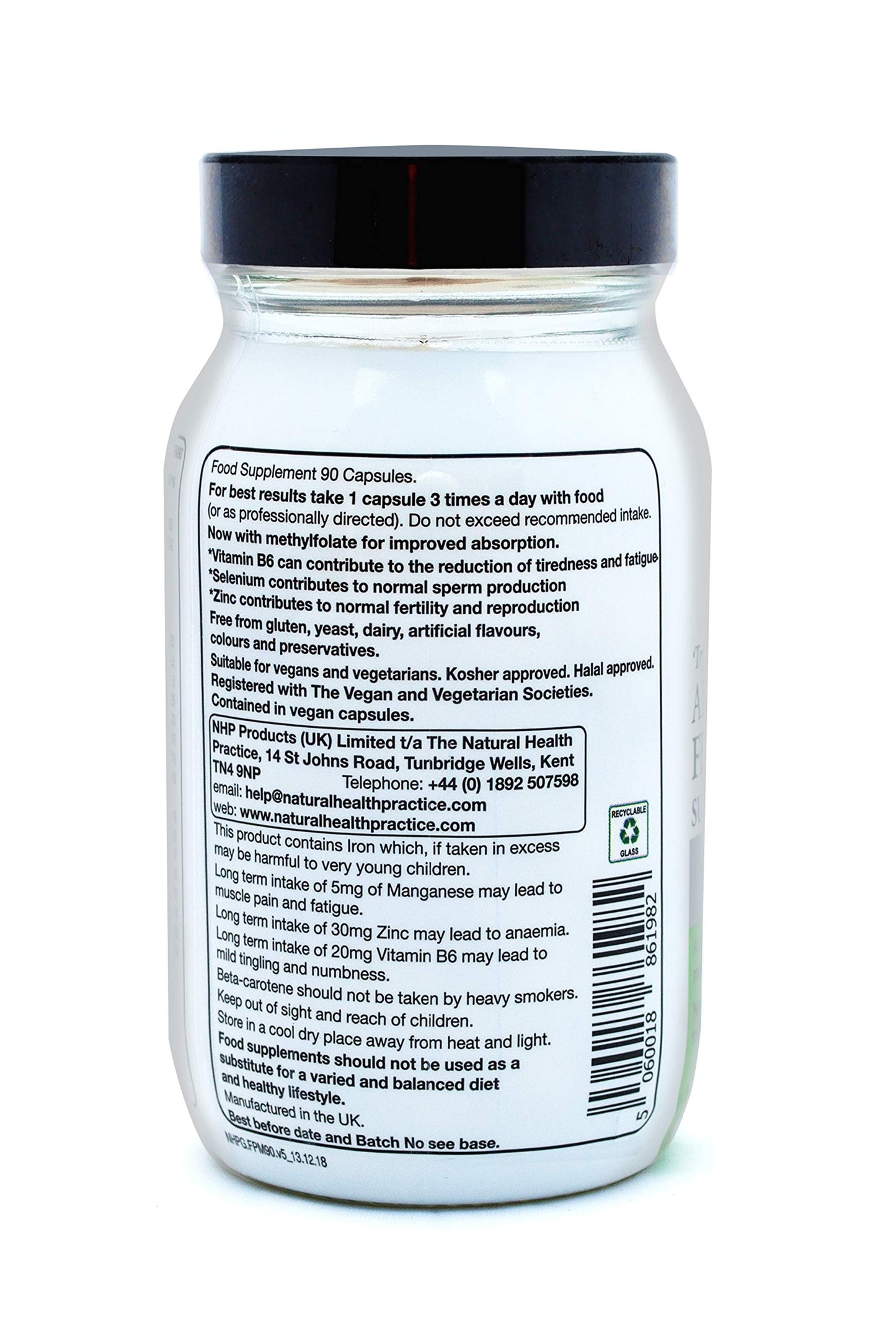 Natural Health Practice Advanced Fertility Support for Men (90 Capsules) Multivitamin & Mineral for Men Wanting to Conceive…