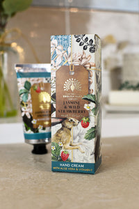 The English Soap Company Anniversary Hand Cream, Luxury Jasmine Hand Cream, Moisturising Hand Cream for Men and Women, Jasmine & Wild Strawberry Scent 75ml