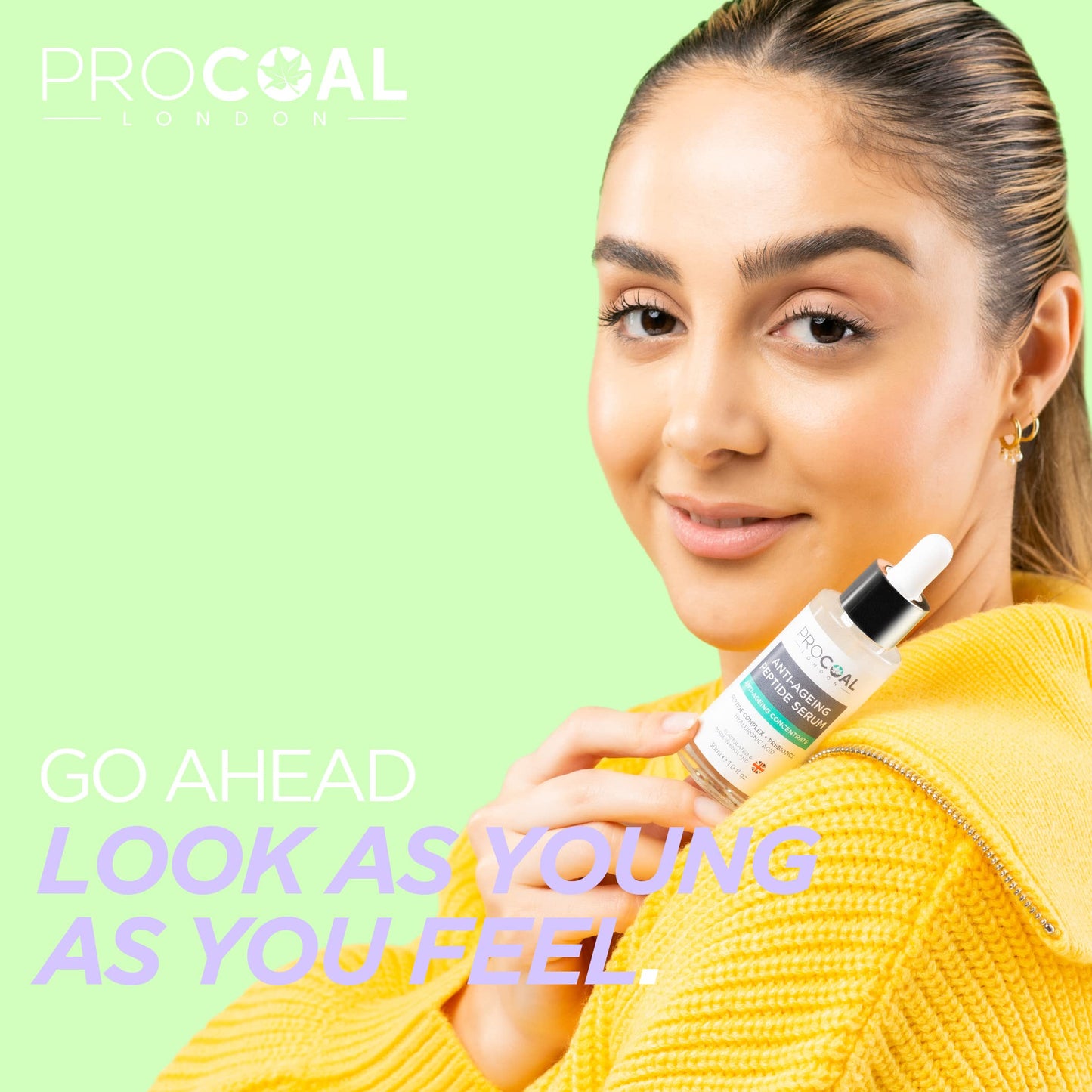 PROCOAL Argireline Serum, Peptide & Hyaluronic Acid Serum 30ml by Procoal - Face Serum With Acetyl Hexapeptide-8, 100% Recyclable Packaging, Vegan, Made in UK