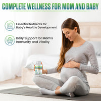 SigmaBiotics Pregnancy Multivitamin | 800 µg Folic Acid, Iron, Vitamins D3 and C, Omega-3, B Complex, Zinc and Probiotics, Prenatal Support for Mom’s Energy, Immunity, and Baby's Growth | 90 Tablets