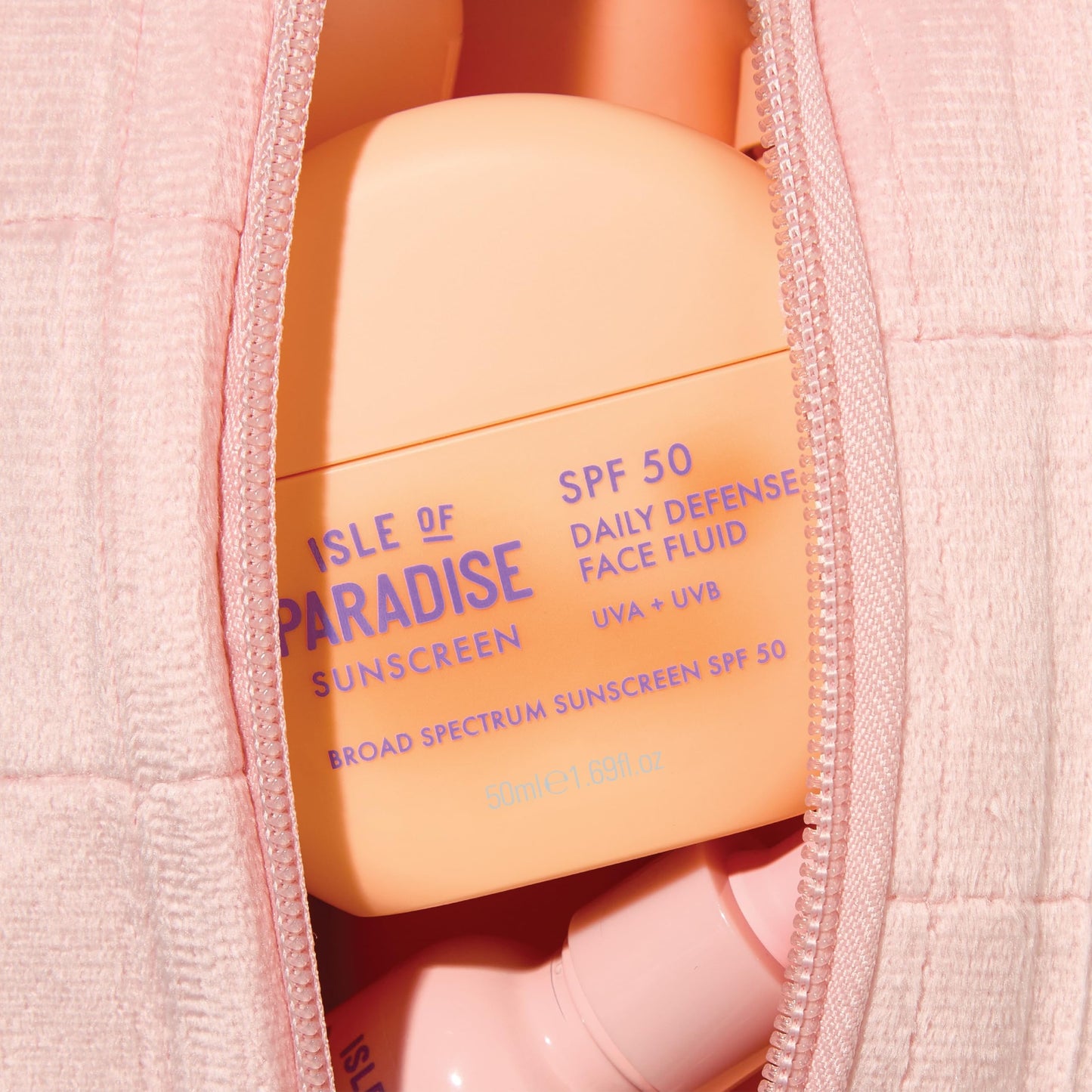Isle of Paradise Daily Defense Face Fluid SPF 50, Lightweight Invisible Sunscreen For Face, Broad Spectrum Protection, Hydrating, Non-Greasy & Makeup-Friendly Formula, 1.69 fl. oz/50 ml Bottle